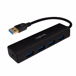 LogiLink UA0295, USB 3.2 Gen 1 (3.1 Gen 1) Type-A, USB 3.2 Gen 1 (3.1 Gen 1) Type-A, 5000 Mbit/s, Nero, 0,15 m, CE, ROHS
