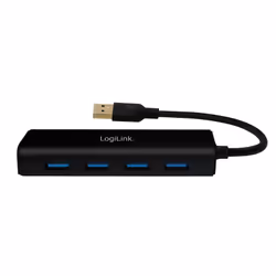 LogiLink UA0295 hub di interfaccia USB 3.2 Gen 1 (3.1 Gen 1) Type-A 5000 Mbit/s Nero