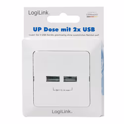 LogiLink PA0163 presa energia 2x USB Bianco - Vista aggiuntiva 8