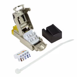 LogiLink MP0081 cavo di collegamento RJ45 Nero, Metallico