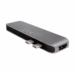 LogiLink UA0302 replicatore di porte e docking station per laptop USB 3.2 Gen 1 (3.1 Gen 1) Type-C Alluminio, Nero - Vista aggiuntiva 4