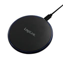 LogiLink PA0178 Caricabatterie per dispositivi mobili Smartphone, Tablet Nero USB Carica wireless Ricarica rapida Interno