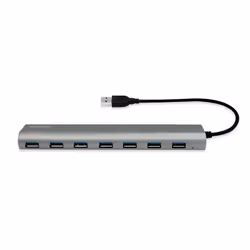 LogiLink UA0308 hub di interfaccia USB 3.2 Gen 1 (3.1 Gen 1) Type-A 5000 Mbit/s Grigio - Vista aggiuntiva 5