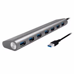 LogiLink UA0308 hub di interfaccia USB 3.2 Gen 1 (3.1 Gen 1) Type-A 5000 Mbit/s Grigio - Vista aggiuntiva 7