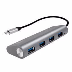 LogiLink UA0309, USB 3.2 Gen 1 (3.1 Gen 1) Type-C, USB 3.2 Gen 1 (3.1 Gen 1) Type-A, 5000 Mbit/s, Grigio, Android