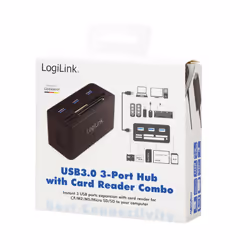 LogiLink CR0042 replicatore di porte e docking station per laptop USB 3.2 Gen 1 (3.1 Gen 1) Type-A - Vista aggiuntiva 5