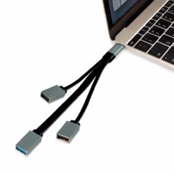 LogiLink UA0315 hub di interfaccia USB 3.2 Gen 1 (3.1 Gen 1) Type-C 5000 Mbit/s Nero, Grigio - Vista aggiuntiva 5