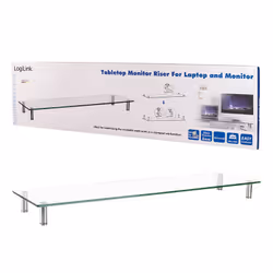 LogiLink BP0060 Supporti a parete per TV Scrivania Acciaio inox, Trasparente - Vista aggiuntiva 2