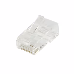 LogiLink MP0071, RJ-45, Trasparente, Cat6a, U/UTP (UTP), Oro, 6,5 mm