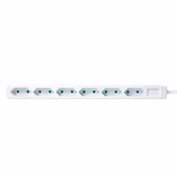 LogiLink LPS231 prolunghe e multiple 1,5 m 6 presa(e) AC Interno Bianco