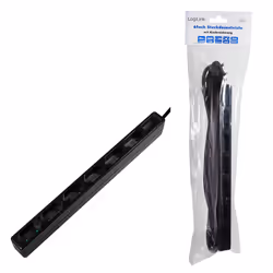 LogiLink LPS231B prolunghe e multiple 1,5 m 6 presa(e) AC Interno Nero - Vista aggiuntiva 5