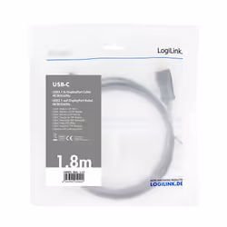 LogiLink UA0335 cavo e adattatore video 1,8 m USB tipo-C DisplayPort Nero - Vista aggiuntiva 2