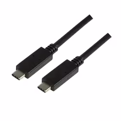 LogiLink CU0128, 0,5 m, USB C, USB C, USB 3.2 Gen 2 (3.1 Gen 2), 10 Gbit/s, Nero