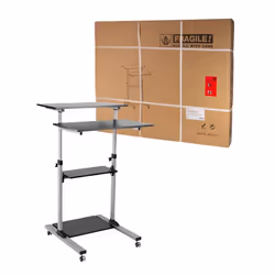 LogiLink BP0070 scrivania per computer Nero, Grigio - Vista aggiuntiva 8