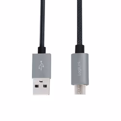 LogiLink CU0132 cavo USB USB 2.0 1 m USB A Micro-USB A Grigio - Vista aggiuntiva 4