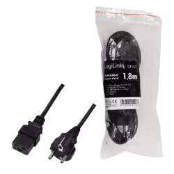 LogiLink CP152 cavo di alimentazione Nero 1,8 m CEE7/7 IEC C19 - Vista aggiuntiva 5