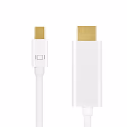 LogiLink CV0122 cavo e adattatore video 1 m Mini DisplayPort HDMI tipo A (Standard) Bianco