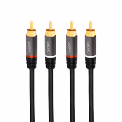 LogiLink CA1203 cavo audio 1,5 m 2 x RCA Nero - Vista aggiuntiva 2