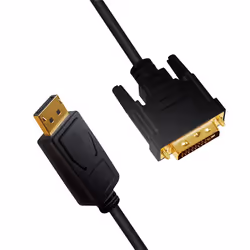 LogiLink CV0131 cavo e adattatore video 2 m DisplayPort DVI Nero - Vista aggiuntiva 4