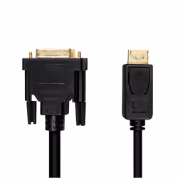LogiLink CV0132 cavo e adattatore video 3 m DisplayPort DVI Nero - Vista aggiuntiva 2