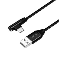 LogiLink CU0137 cavo USB USB 2.0 0,3 m USB A USB C Nero