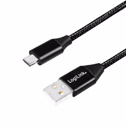 LogiLink CU0144, 1 m, USB A, Micro-USB B, USB 2.0, 0,48 Gbit/s, Nero