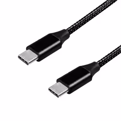 LogiLink CU0154, 1 m, USB C, USB C, USB 2.0, Nero