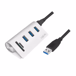 LogiLink CR0045, USB 3.2 Gen 1 (3.1 Gen 1) Type-A, USB 3.2 Gen 1 (3.1 Gen 1) Type-A, MicroSD (TransFlash), SD, 5000 Mbit/s, A ...