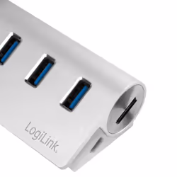 LogiLink CR0045 hub di interfaccia USB 3.2 Gen 1 (3.1 Gen 1) Type-A 5000 Mbit/s Argento - Vista aggiuntiva 5