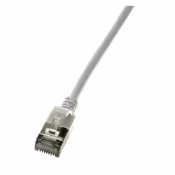 LogiLink Slim U/FTP, 0,3 m, Cat6a, U/FTP (STP), RJ-45, RJ-45, Grigio