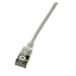 LogiLink Slim U/FTP cavo di rete Grigio 0,3 m Cat6a U/FTP (STP)