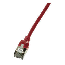 LogiLink Slim U/FTP cavo di rete Rosso 0,3 m Cat6a U/FTP (STP)