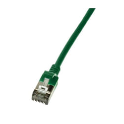 LogiLink Slim U/FTP cavo di rete Verde 1,5 m Cat6a U/FTP (STP)