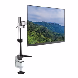 LogiLink BP0075 Supporti a parete per TV 27" Scrivania Nero, Acciaio inox