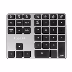 LogiLink ID0187 tastierino numerico Universale Bluetooth Alluminio, Nero - Vista aggiuntiva 2