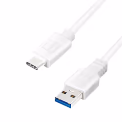 LogiLink CU0172, 0,15 m, USB A, USB C, USB 3.2 Gen 1 (3.1 Gen 1), 5 Gbit/s, Bianco