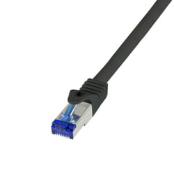 LogiLink C6A023S cavo di rete Nero 0,5 m Cat6a S/FTP (S-STP)
