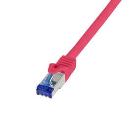 LogiLink C6A014S cavo di rete Rosso 0,25 m Cat6a S/FTP (S-STP)