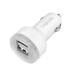 LogiLink PA0227 chargeur d'appareils mobiles Chargeur électrique, Smartphone, Tablette Blanc Allume-cigare Charge rapide Auto