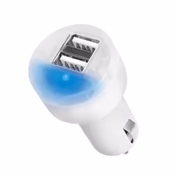 LogiLink PA0227 chargeur d'appareils mobiles Chargeur électrique, Smartphone, Tablette Blanc Allume-cigare Charge rapide Auto
