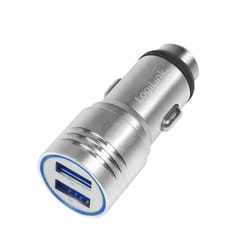 LogiLink PA0228 Caricabatterie per dispositivi mobili Universale Argento Accendisigari Auto