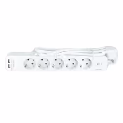 LogiLink LPS249U prolunghe e multiple 1,5 m 5 presa(e) AC Interno Bianco - Vista aggiuntiva 4