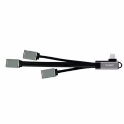 LogiLink UA0361 hub di interfaccia USB 3.2 Gen 1 (3.1 Gen 1) Type-C 5000 Mbit/s Argento - Vista aggiuntiva 2