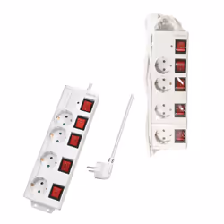 LogiLink LPS252 prolunghe e multiple 1,5 m 4 presa(e) AC Interno Bianco - Vista aggiuntiva 4