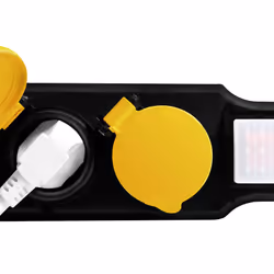 LogiLink LPS254 prolunghe e multiple 1,5 m 4 presa(e) AC Esterno Nero, Giallo - Vista aggiuntiva 5