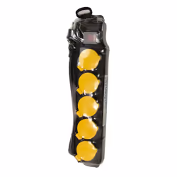 LogiLink LPS255 prolunghe e multiple 1,5 m 5 presa(e) AC Esterno Nero, Giallo - Vista aggiuntiva 7
