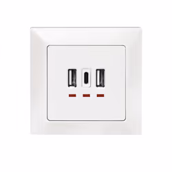 LogiLink PA0254 presa energia 2 x USB A + 1 x USB C Bianco