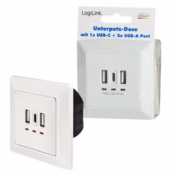 LogiLink PA0254 presa energia 2 x USB A + 1 x USB C Bianco - Vista aggiuntiva 8