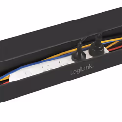 LogiLink KAB0070 organizer per cavi Scrivania Pannello passacavi Nero 1 pz - Vista aggiuntiva 4