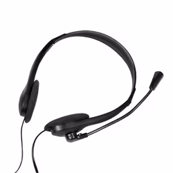 LogiLink HS0052 cuffia e auricolare Cablato A Padiglione Ufficio Nero - Vista aggiuntiva 4